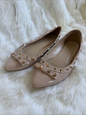 Studded Bow Flats